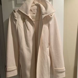 ivory michael kors coat